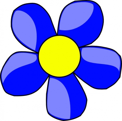 daisy clipart blue daisy flower