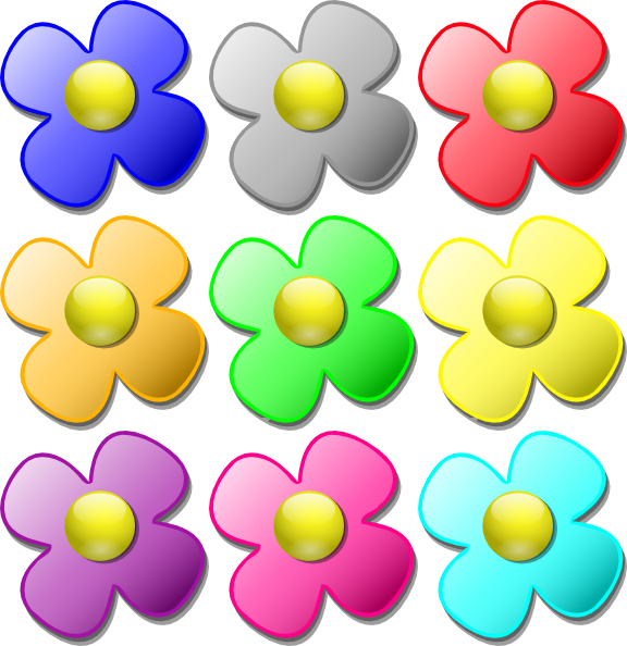 daisy clipart colourful flower