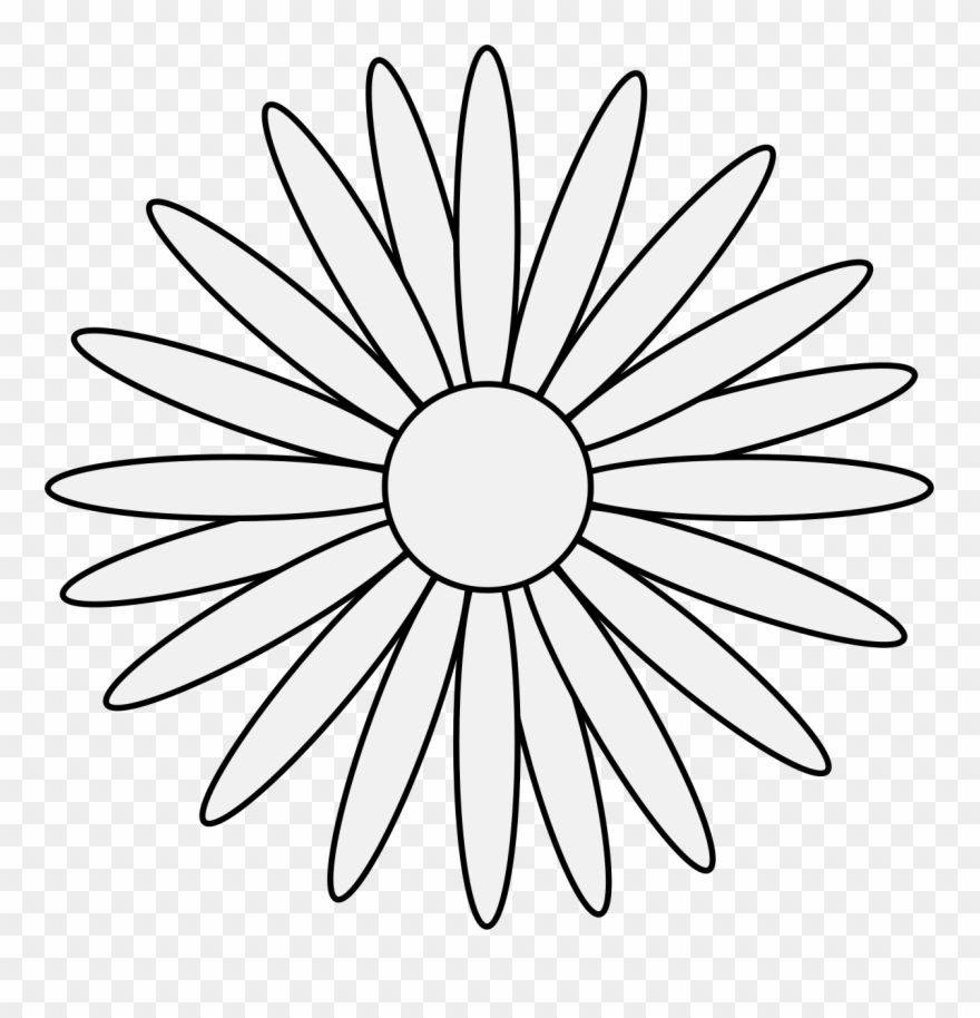 The landing png download. Daisy clipart traceable