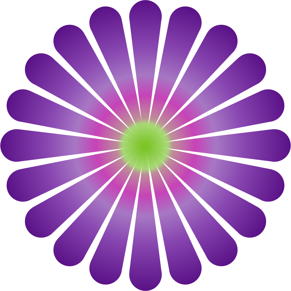 daisy clipart violet
