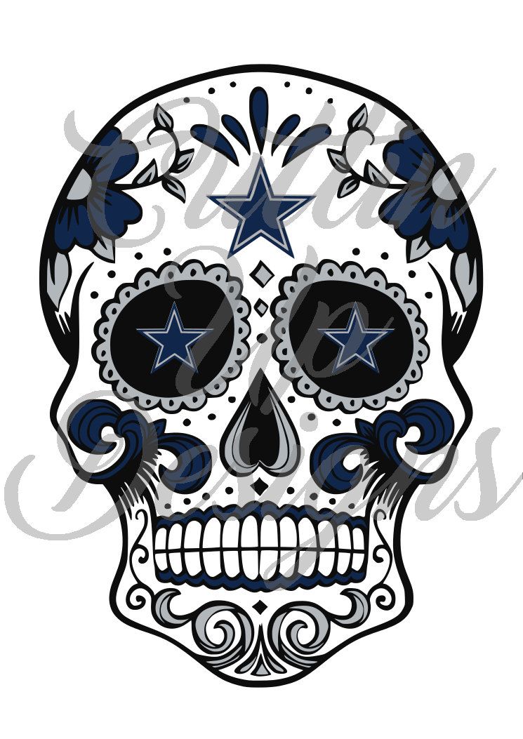 dallas cowboys clipart skull