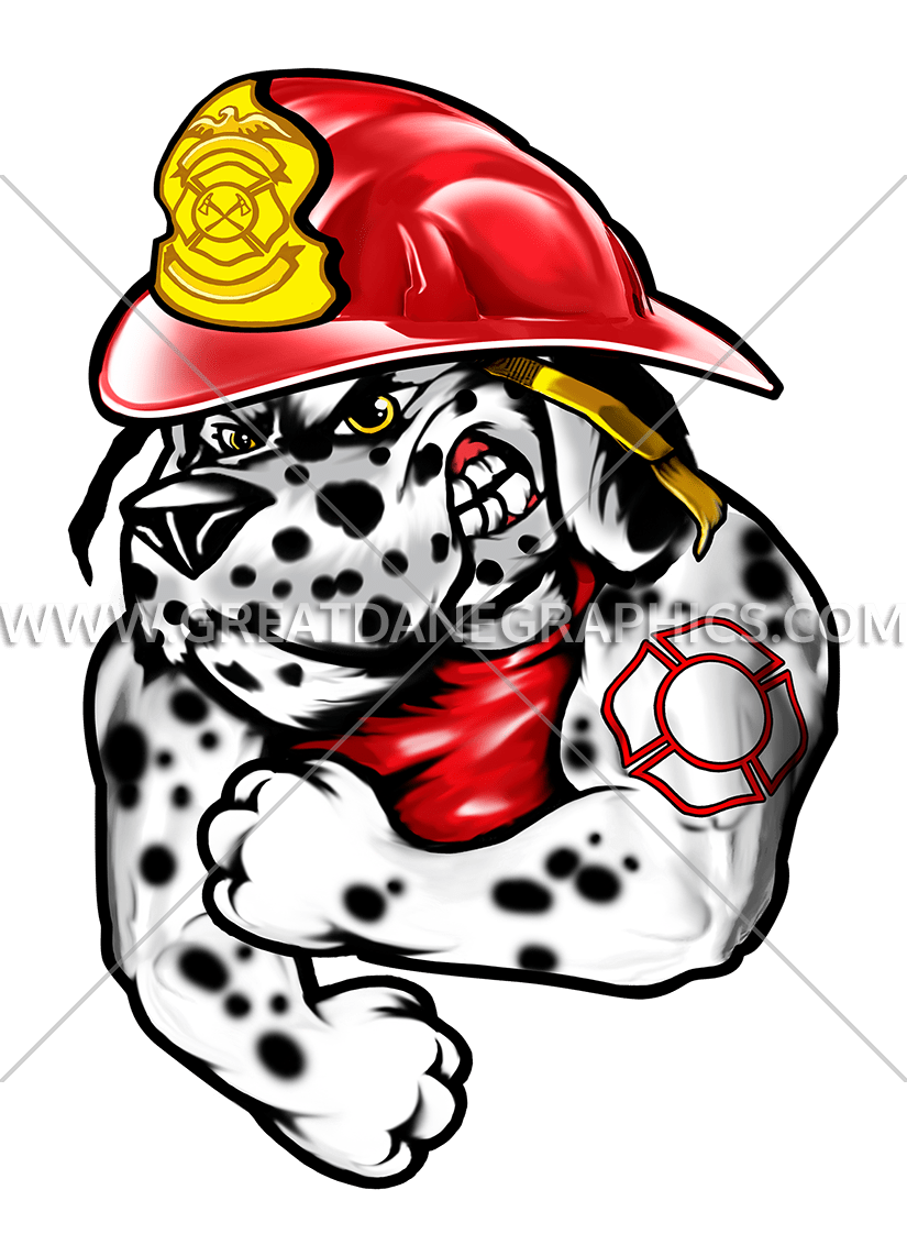 dalmatian clipart fire hat