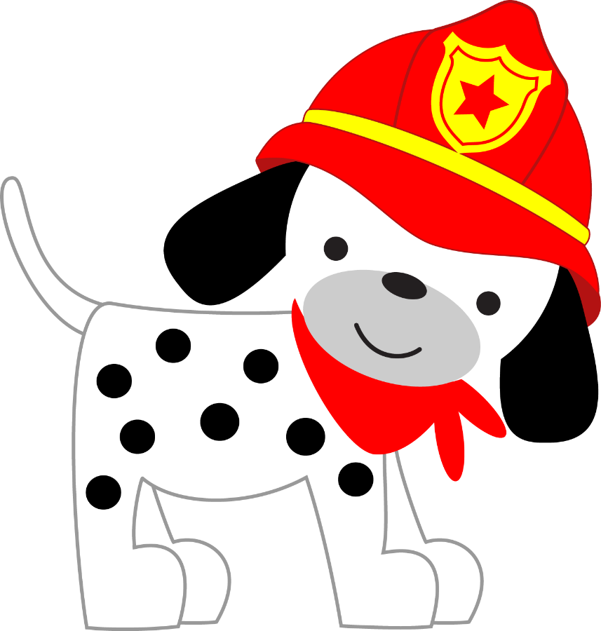 dogs clipart firefighter