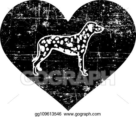 dalmatian clipart heart