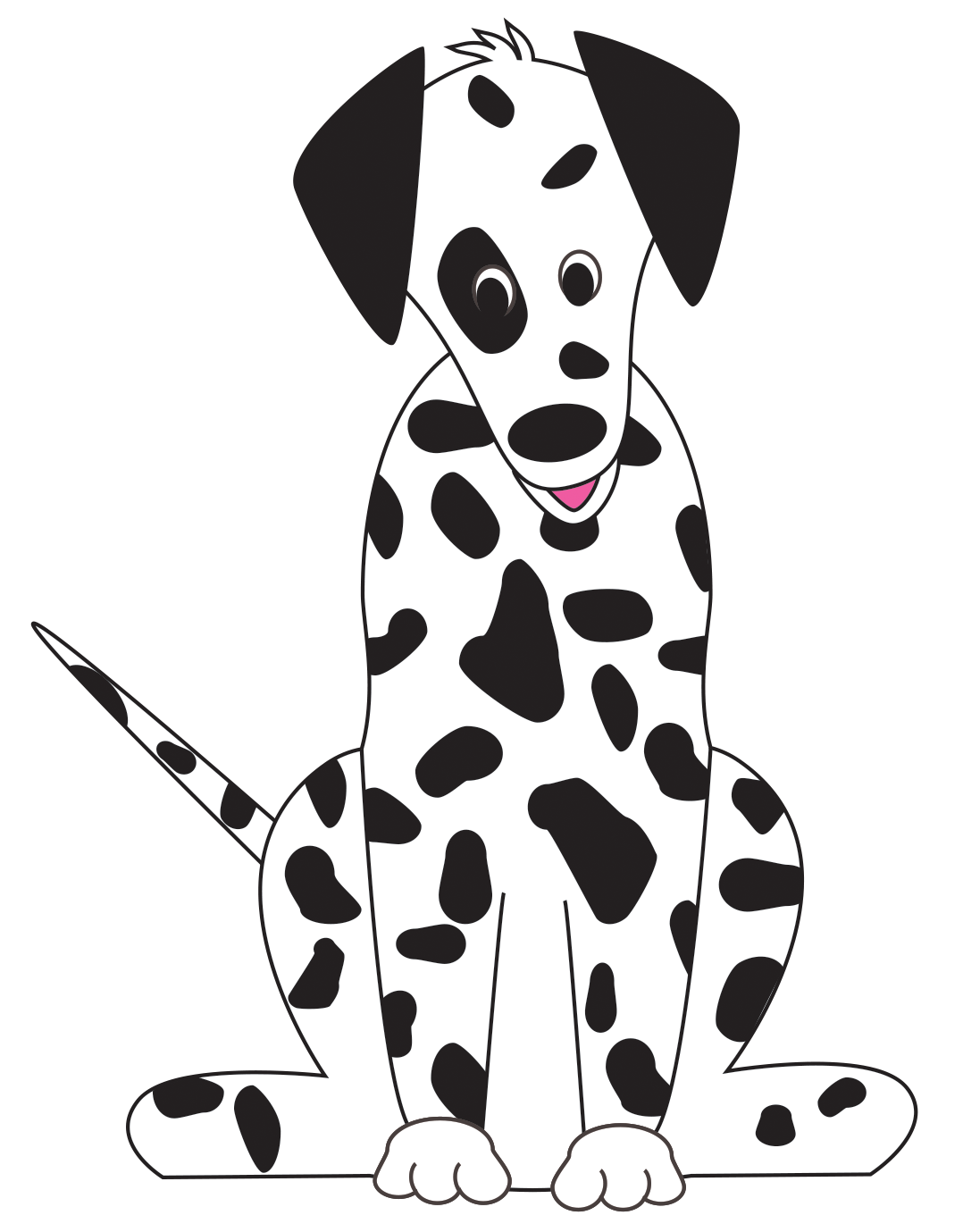 dalmatian clipart pointer dog
