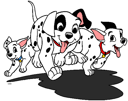 dalmatian clipart three dog