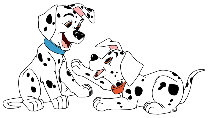 dalmatian clipart two dog