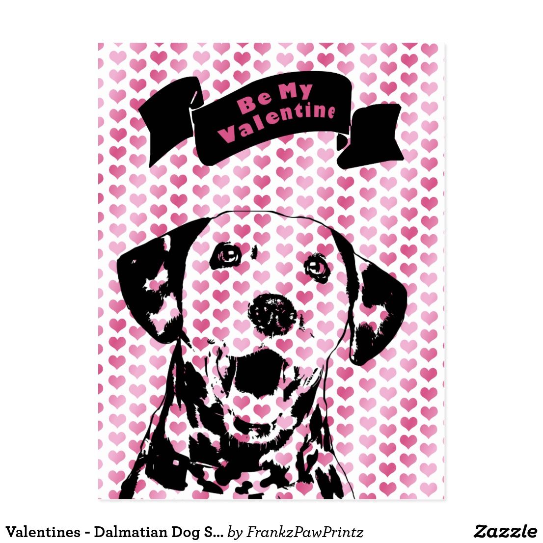 dalmatian clipart valentine
