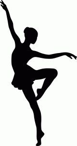 Dancer silhouette panda free. Ballet clipart black and white