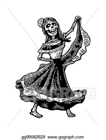 dancer clipart day the dead