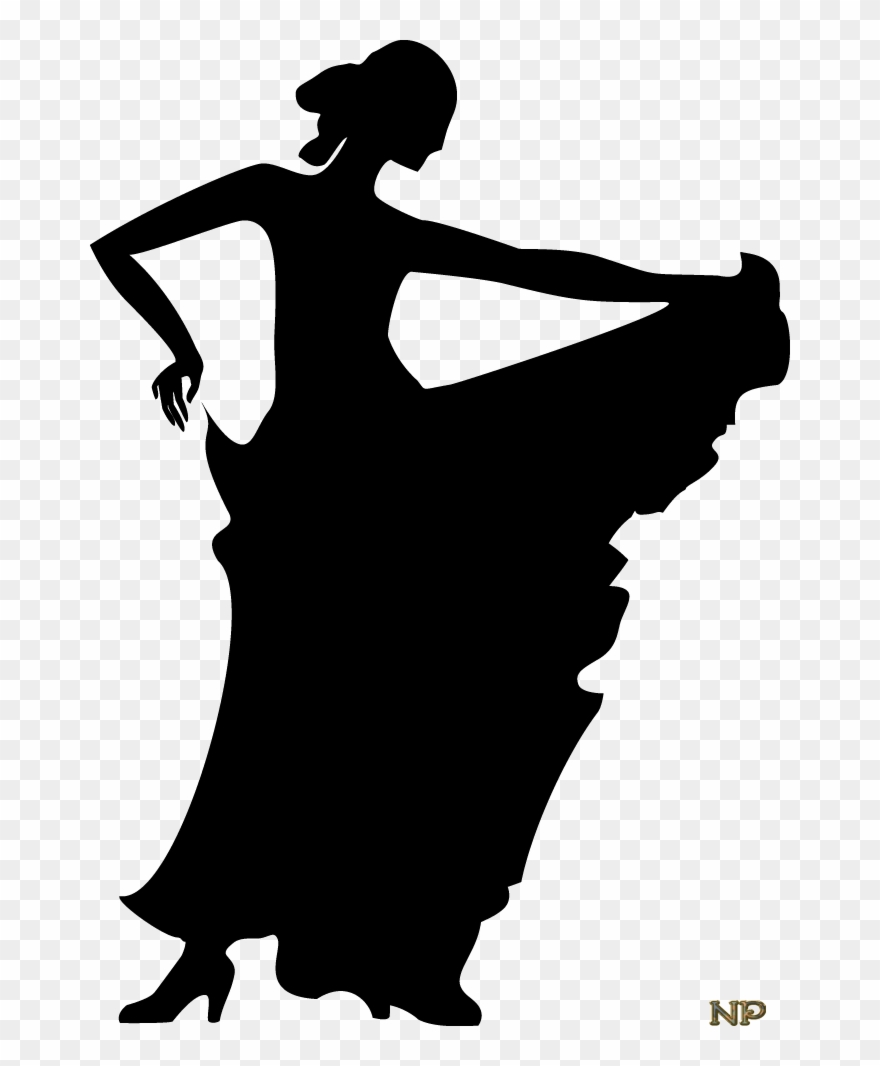 Woman silhouette dancers . Dancer clipart flamenco dancer