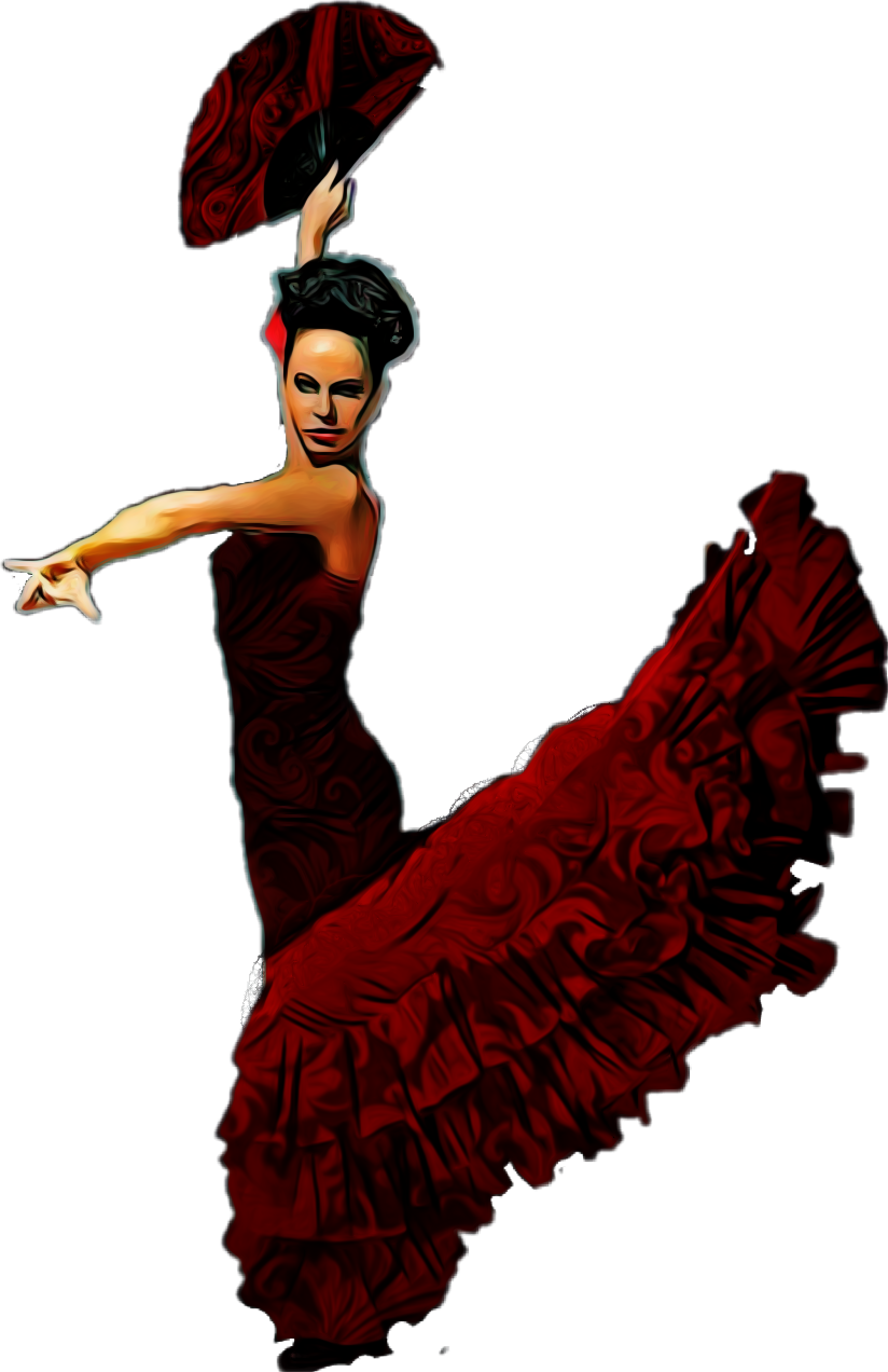 Sticker by taliafera report. Dancer clipart flamenco dancer