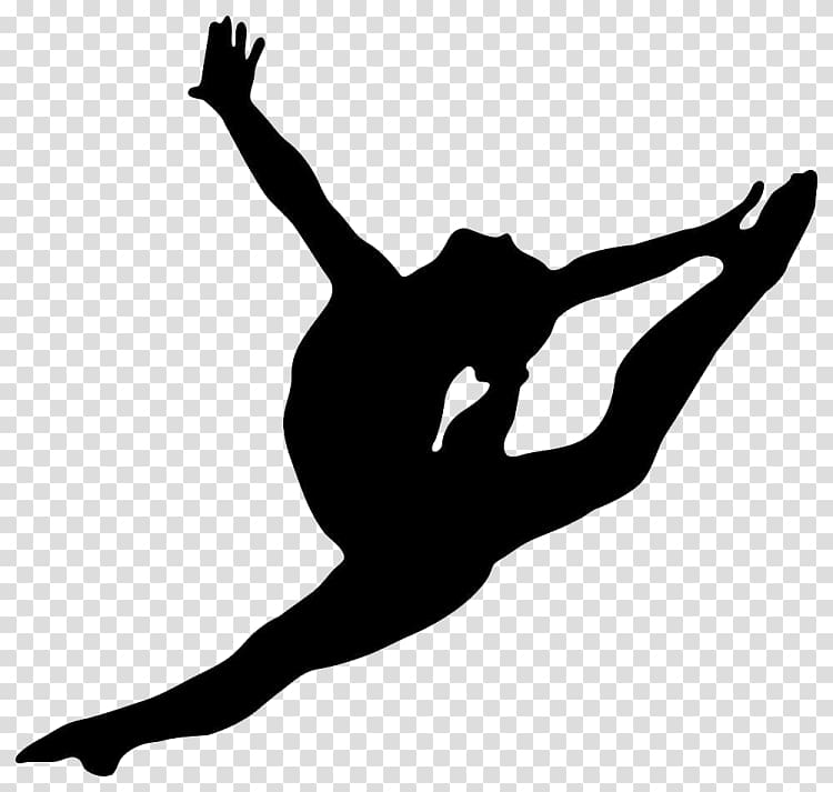 Gymnast clipart dance color. Artistic gymnastics silhouette split