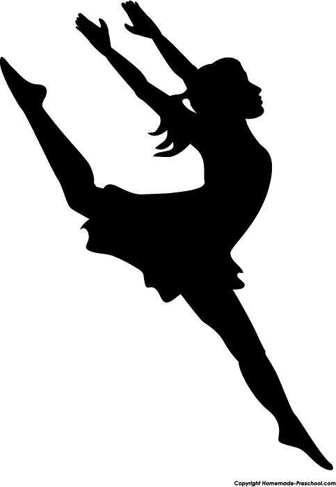 dancing clipart silhouette