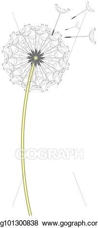 Clip art stock illustration. Dandelion clipart dandelion clock