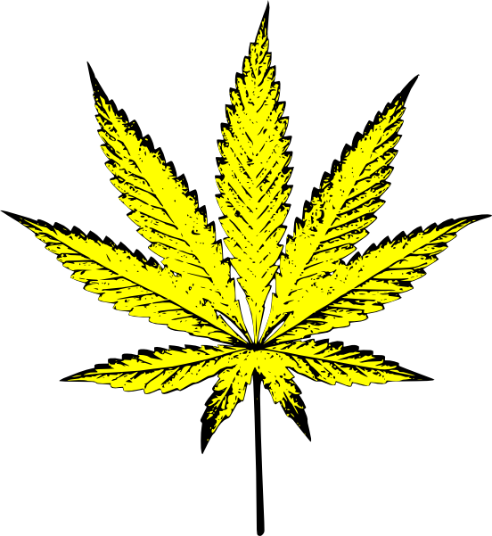 marijuana clipart black and white