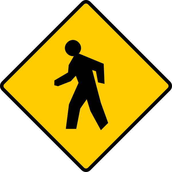 danger clipart crosswalk