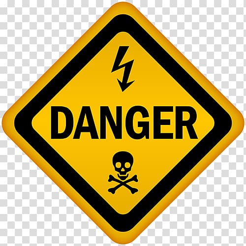 Danger clipart safety. Yellow signage warning sign
