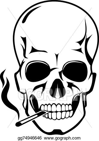 skeleton clipart smoking