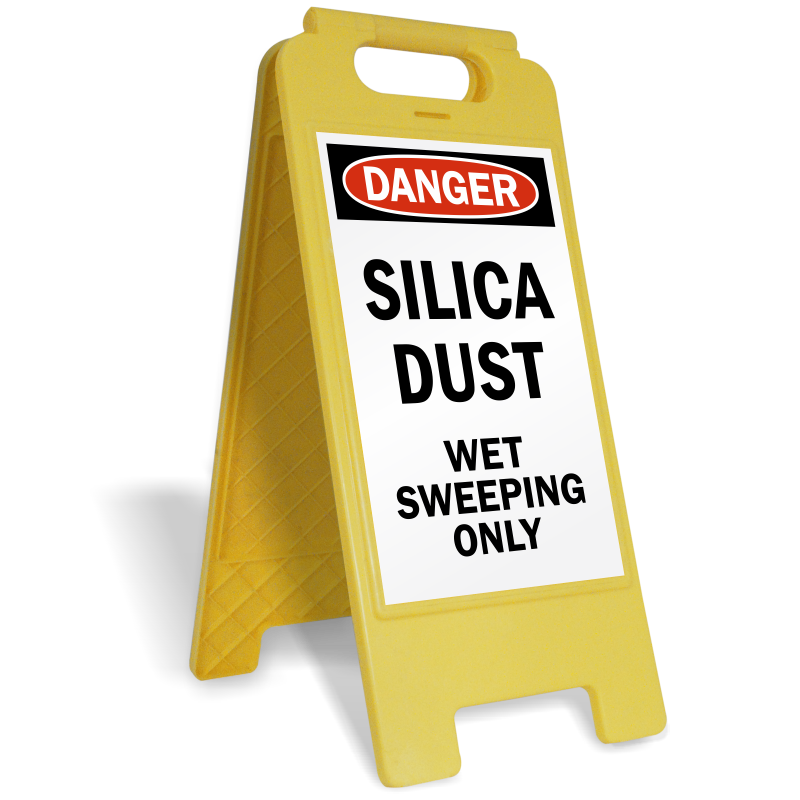 Danger clipart wet floor. Silica hazard signs mysafetysign