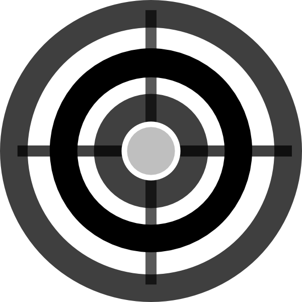dart clipart black and white