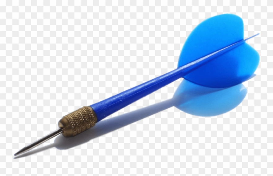 dart clipart blue