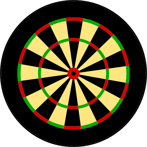 darts clipart target dart