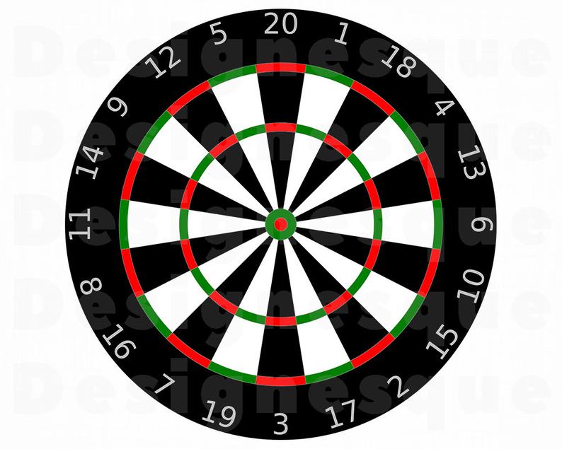Svg board files for. Dart clipart dartboard