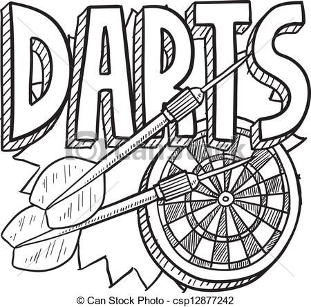dart clipart drawing