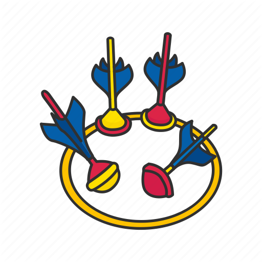  yard games colored. Dart clipart lawn dart