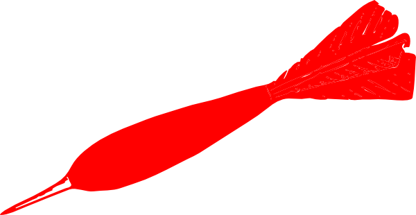 dart clipart red