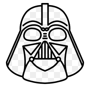 Stunning free . Darth vader clipart black and white