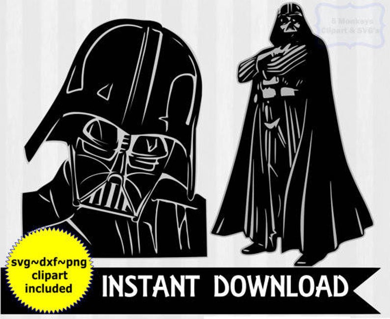 darth vader clipart dxf