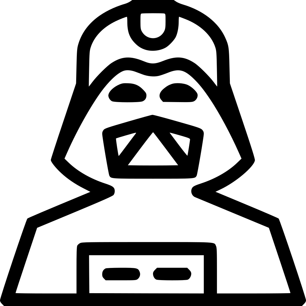 Darth vader clipart flat. Svg png icon free