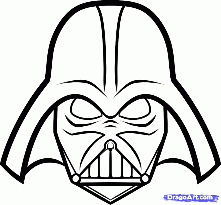 Collection of free download. Darth vader clipart outline
