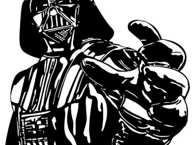 darth vader clipart traceable