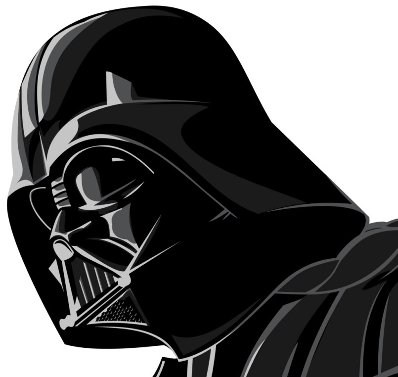 darth vader clipart traceable