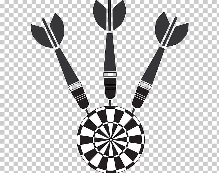 darts clipart black and white