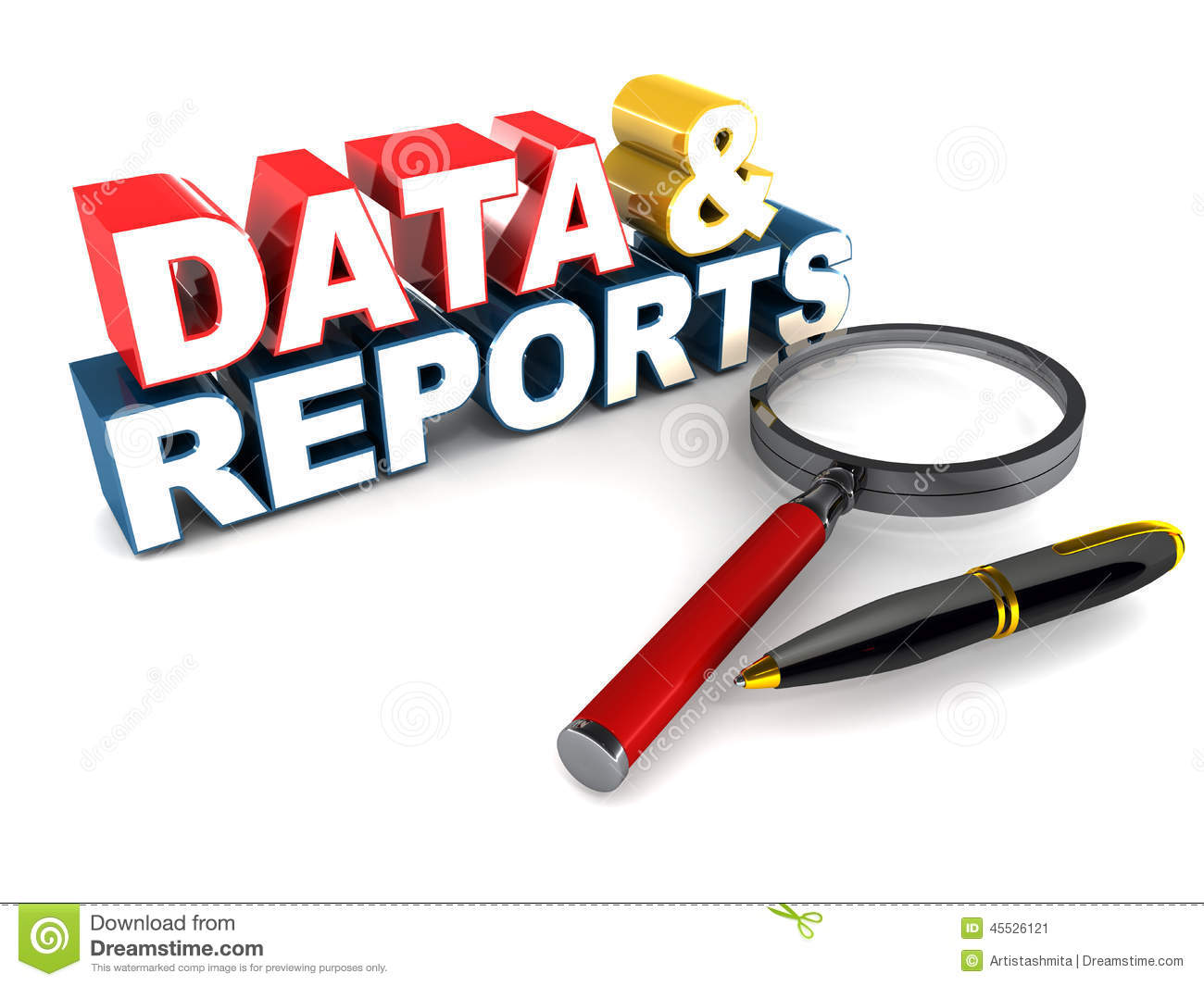 report clipart data