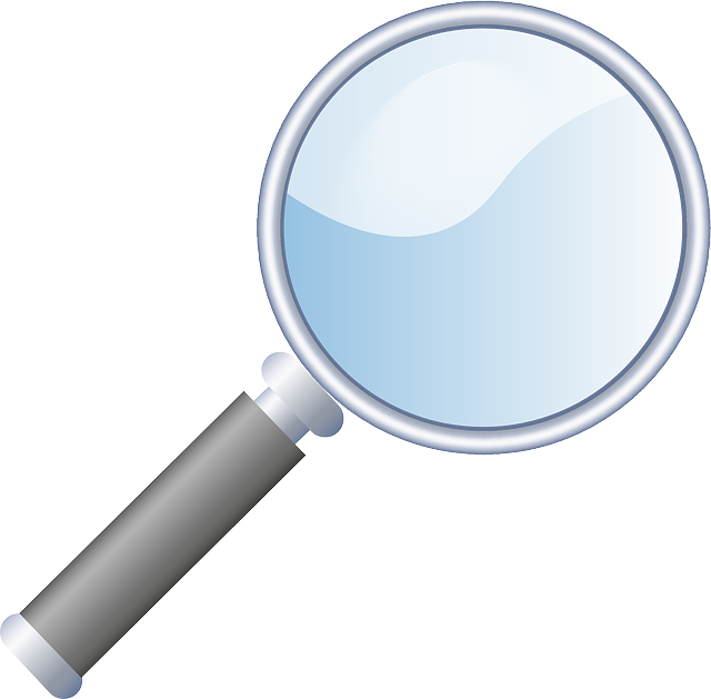 data clipart magnifying