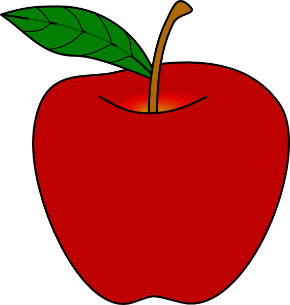 ruler clipart apple