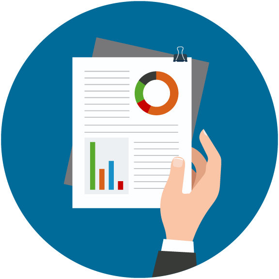 Project management insights and. Data clipart status report