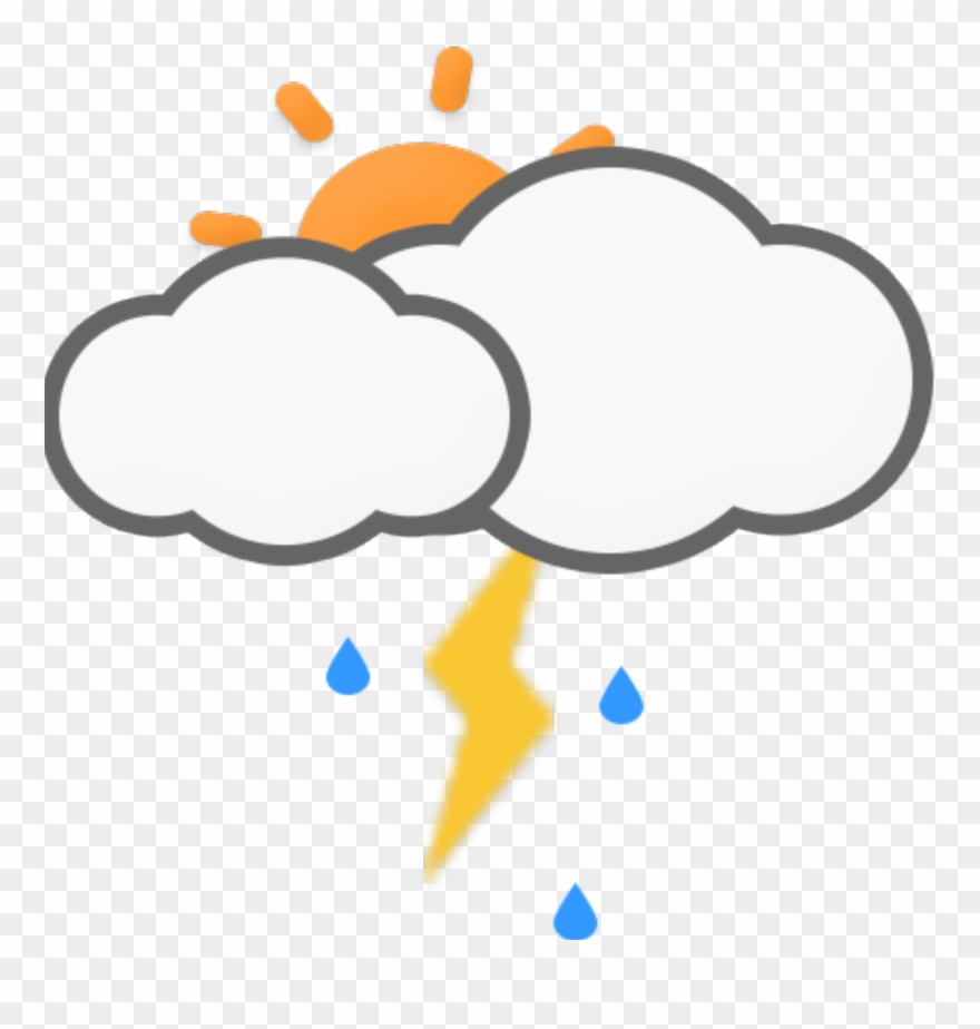 thunderstorm clipart weather forecast