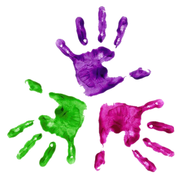U m family daycare. Handprint clipart day care