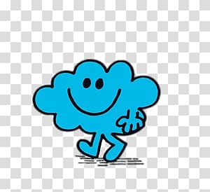 Blue clouds art mr. Daydreaming clipart transparent