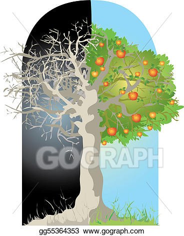 Dead clipart alive. Clip art vector tree