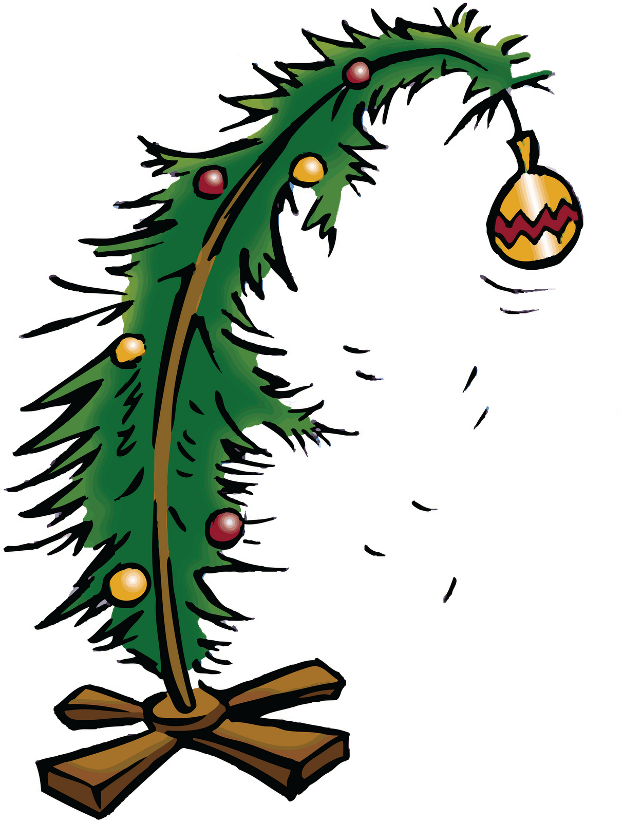 Dead clipart christmas tree, Dead christmas tree Transparent FREE for