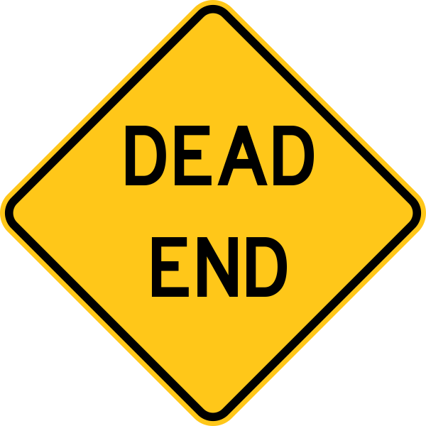 dead clipart dead end