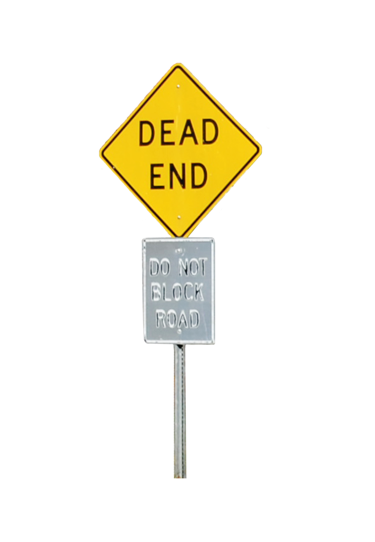 dead clipart dead end