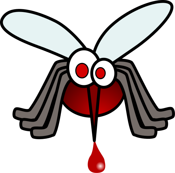 Insect clipart cute vector. Mosquito cliparts funny